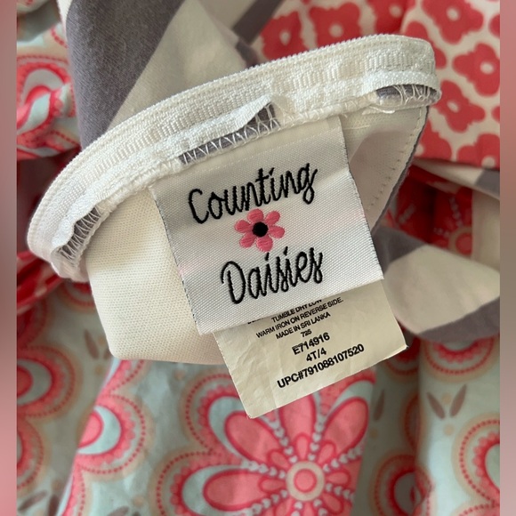 Counting Daisy’s Toddler Girls Printed Dress. - Picture 11 of 15